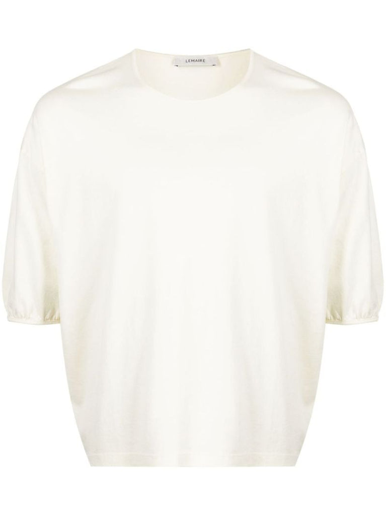 Yellow Drop Shoulder Cotton T-shirt