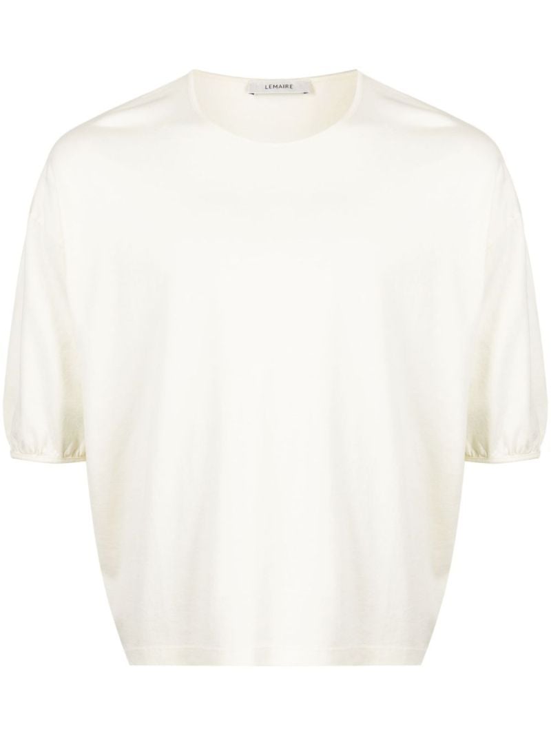Yellow Drop Shoulder Cotton T-shirt
