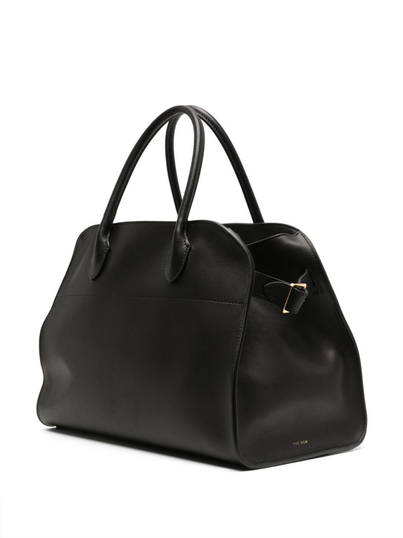Black Margaux 12 Leather Tote Bag