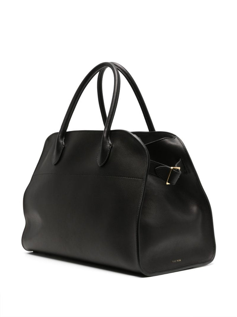 Black Margaux 12 Leather Tote Bag