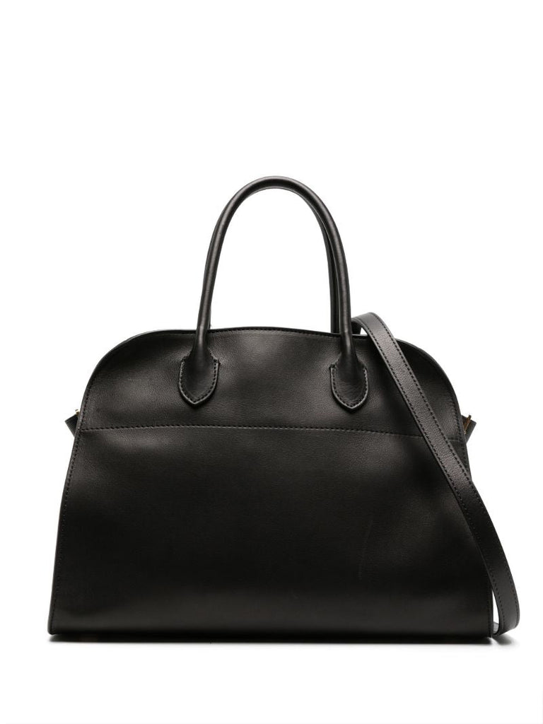Black Margaux 12 Leather Tote Bag