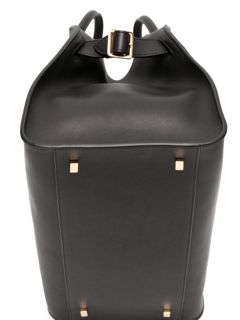Black Margaux 12 Leather Tote Bag