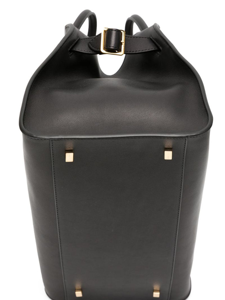 Black Margaux 12 Leather Tote Bag