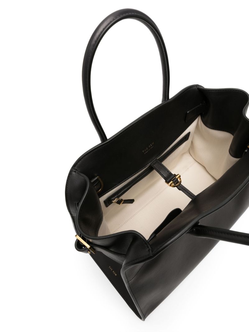 Black Margaux 12 Leather Tote Bag