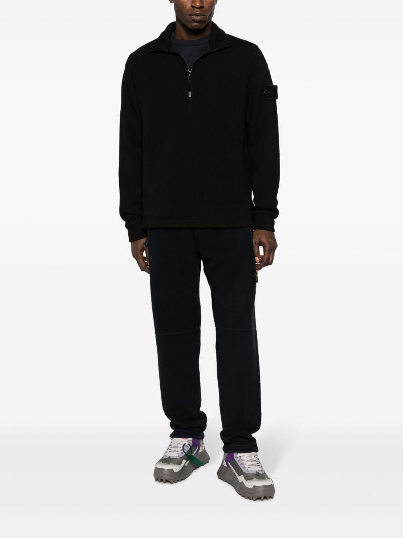 Black Ghost Compass Zip Up Sweater