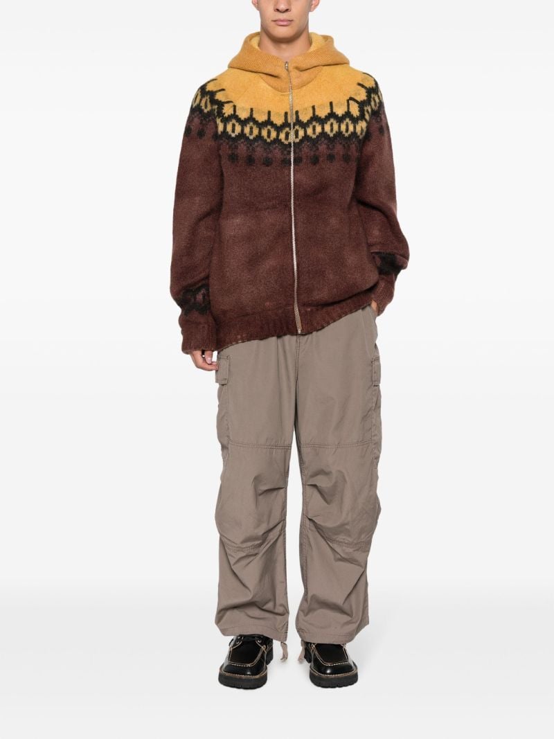 Brown Draumur Hooded Cardigan