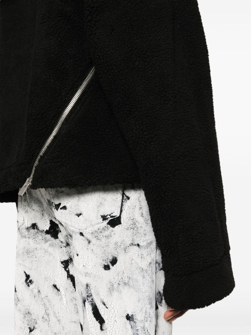 Black Truss Hooded Fleece Jacket