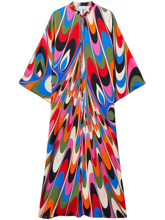 Blue Onde-print Kaftan