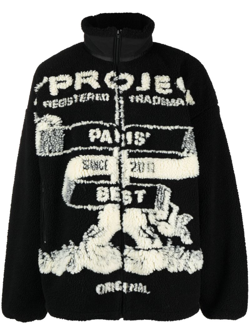 Black Paris' Best Fleece Jacket