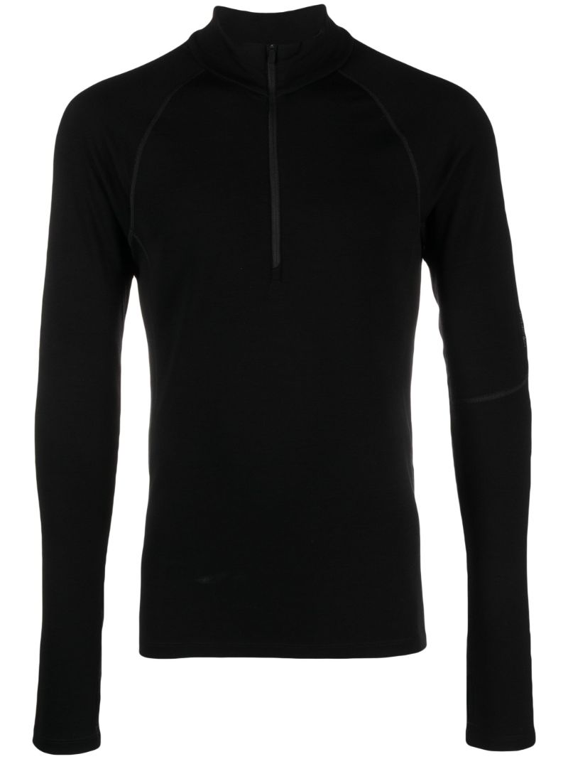 Black 300 MerinofineÃ¢â_x0080__x009e_Â¢ Half-zip Thermal Top