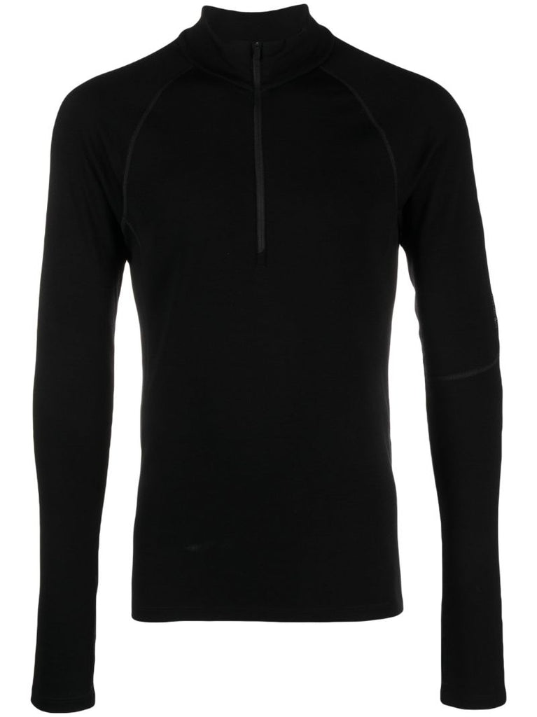 Black 300 MerinofineÃ¢â_x0080__x009e_Â¢ Half-zip Thermal Top