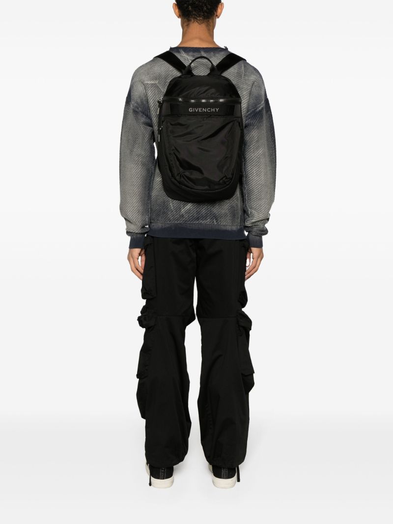 Black G-trek Logo-print Backpack