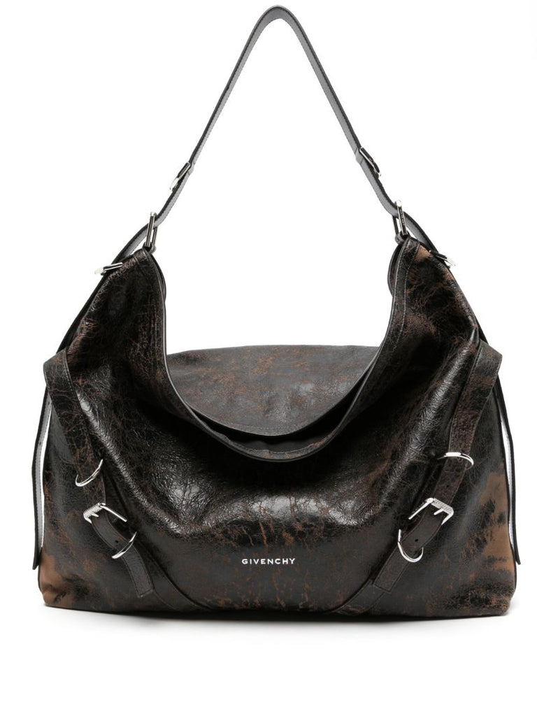 Black Xl Voyou Leather Shoulder Bag