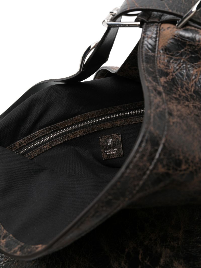 Black Xl Voyou Leather Shoulder Bag