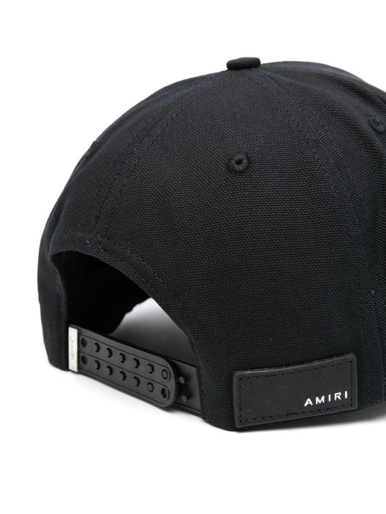 Black Chenille M.a. Patch Cotton Cap