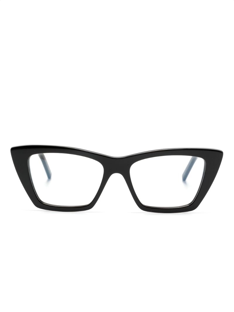 Black Mica New Wave Cat-eye Glasses