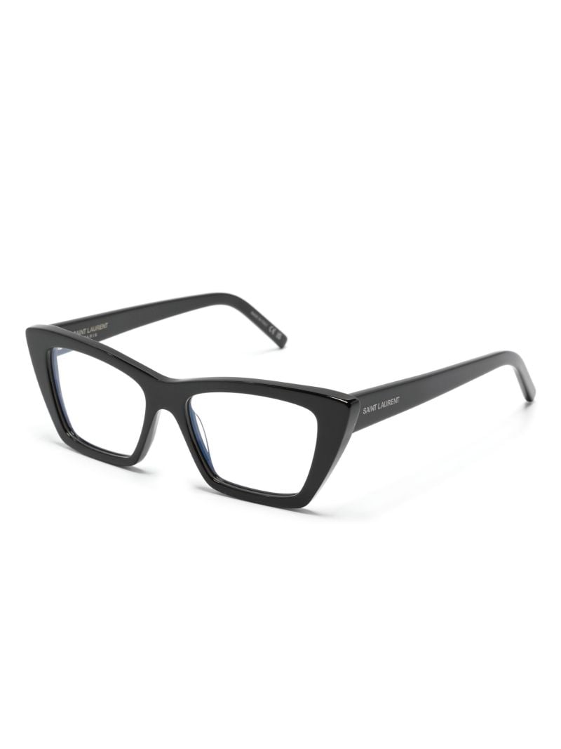 Black Mica New Wave Cat-eye Glasses