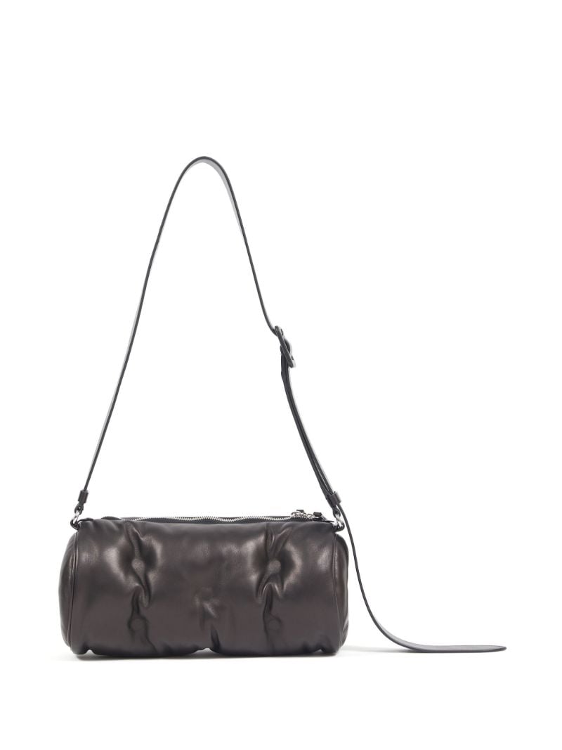 Black Glam Slam Leather Cross Body Bag