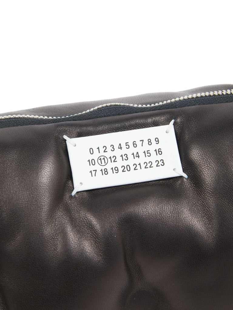 Black Glam Slam Leather Cross Body Bag
