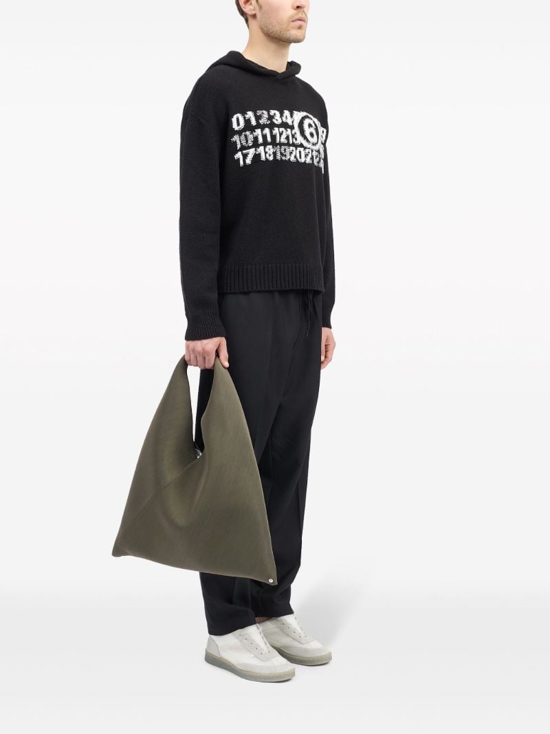 Grey Japanese Canvas Tote Bag