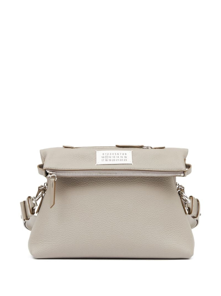 Neutral Soft 5ac Leather Shoulder Bag