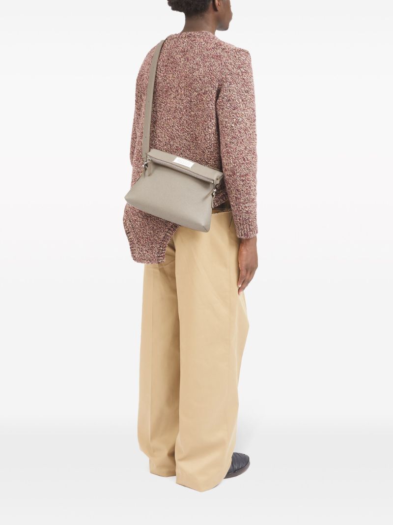 Neutral Soft 5ac Leather Shoulder Bag
