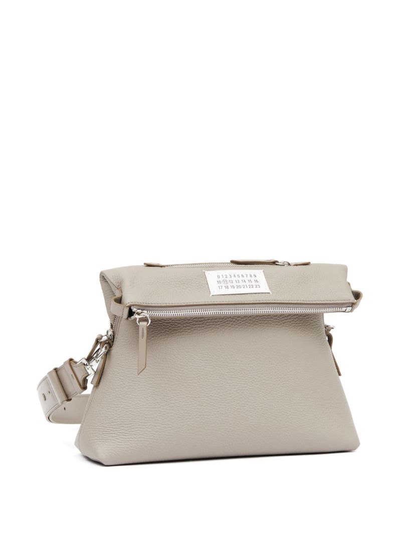 Neutral Soft 5ac Leather Shoulder Bag