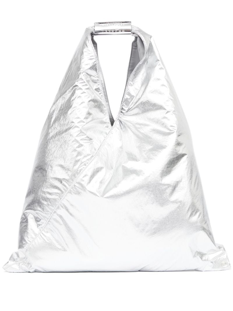 Silver-tone Japanese Tote Bag