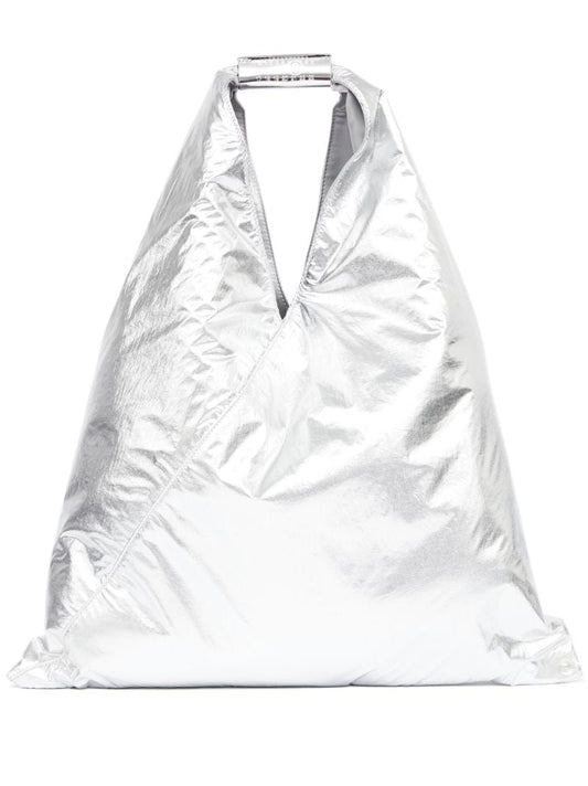 Silver-tone Japanese Tote Bag