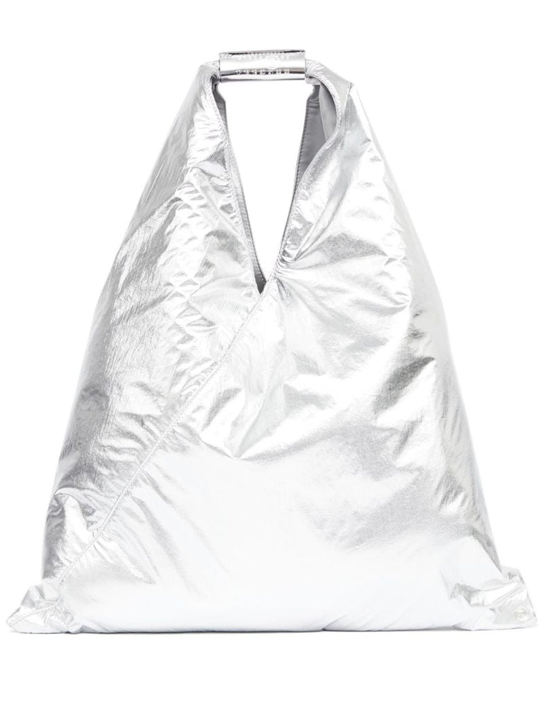 Silver-tone Japanese Tote Bag