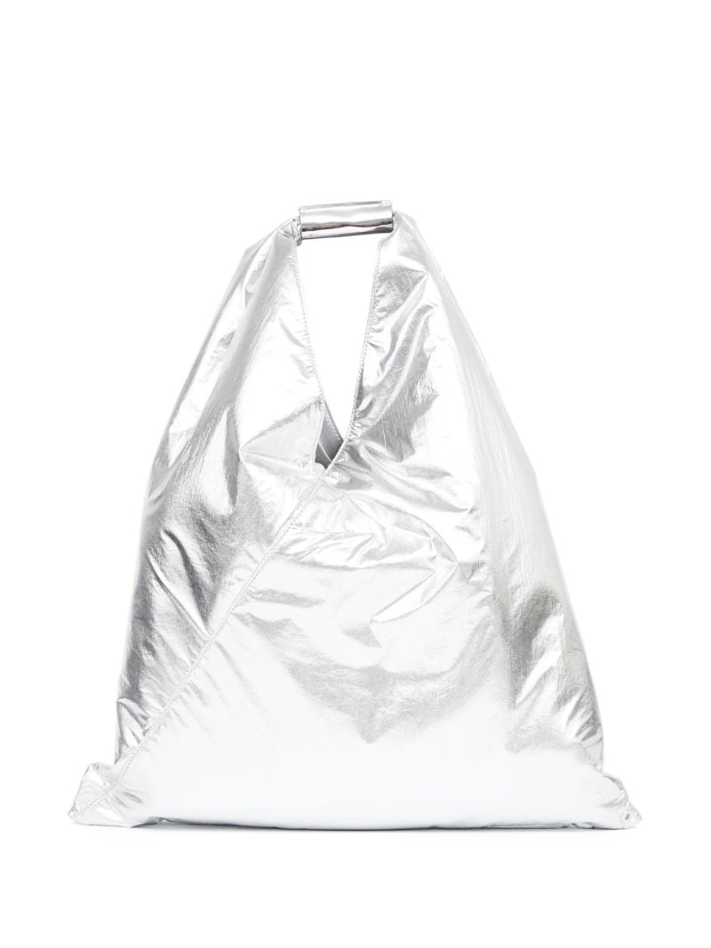Silver-tone Japanese Tote Bag