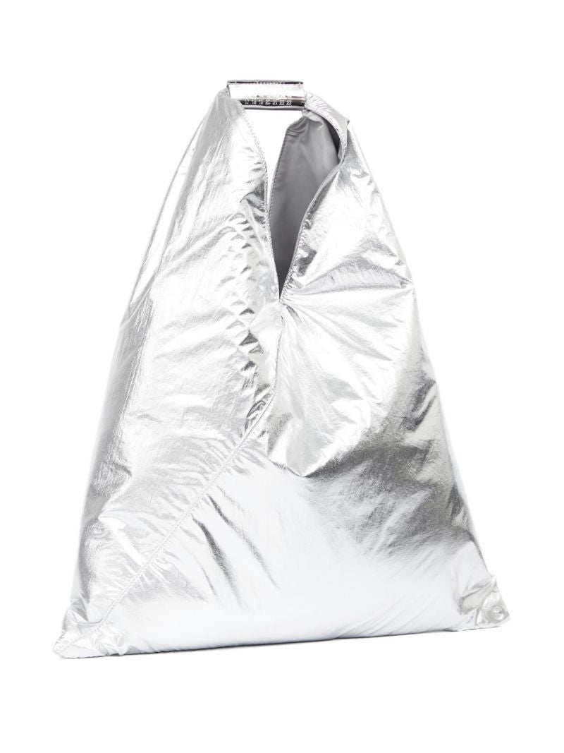 Silver-tone Japanese Tote Bag