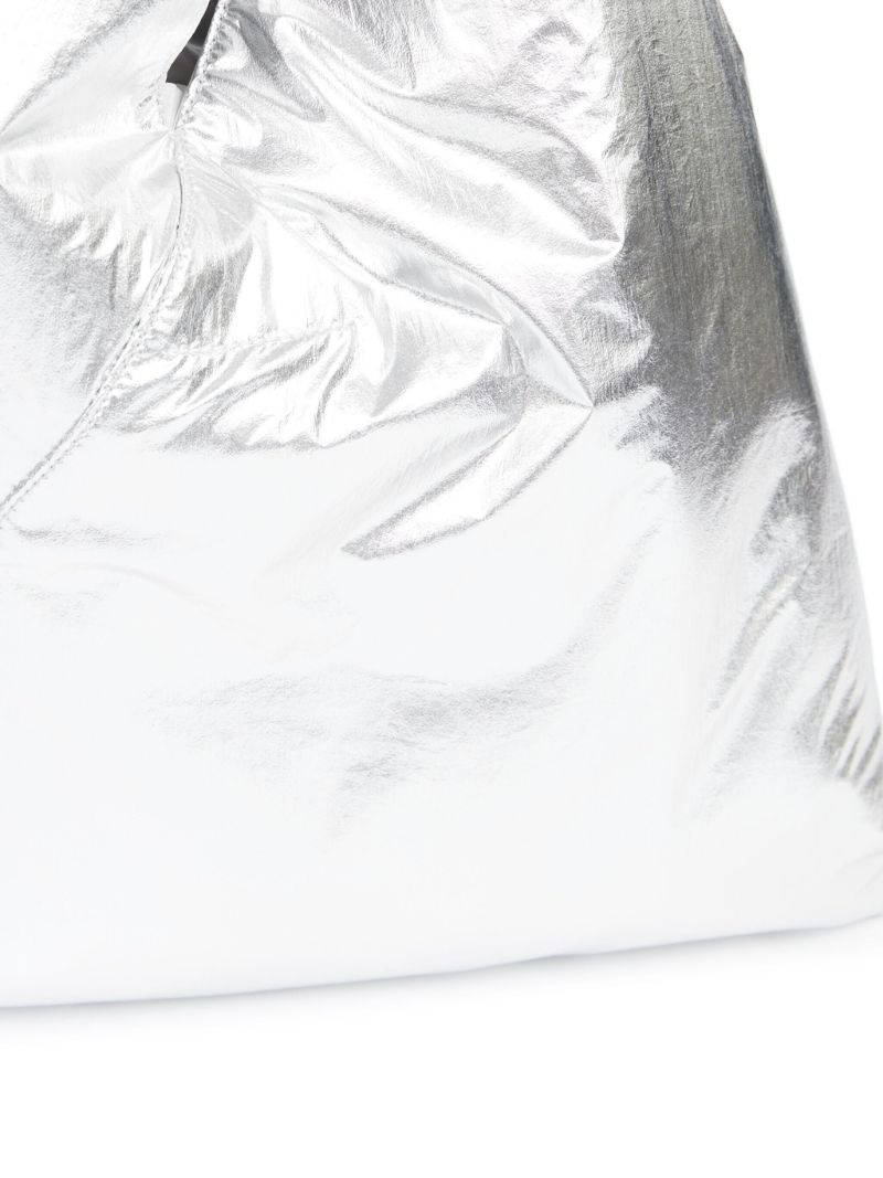 Silver-tone Japanese Tote Bag