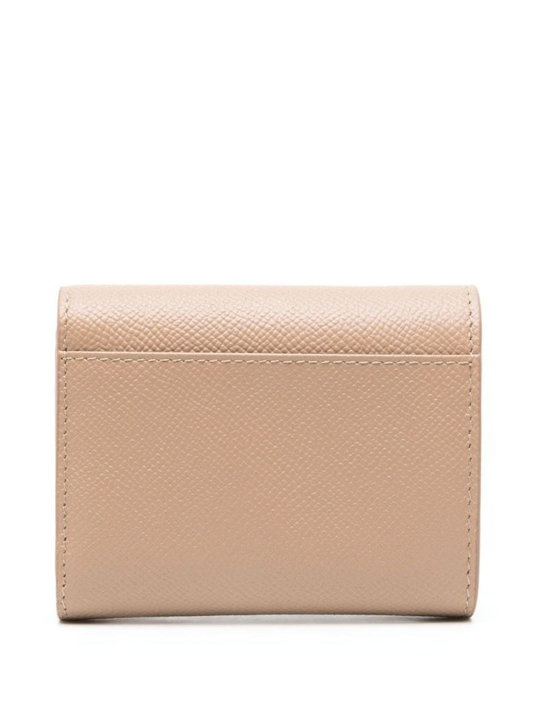 Neutral Four-stitch Leather Wallet
