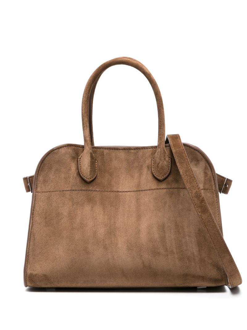 Brown Soft Margaux 10 Suede Tote Bag