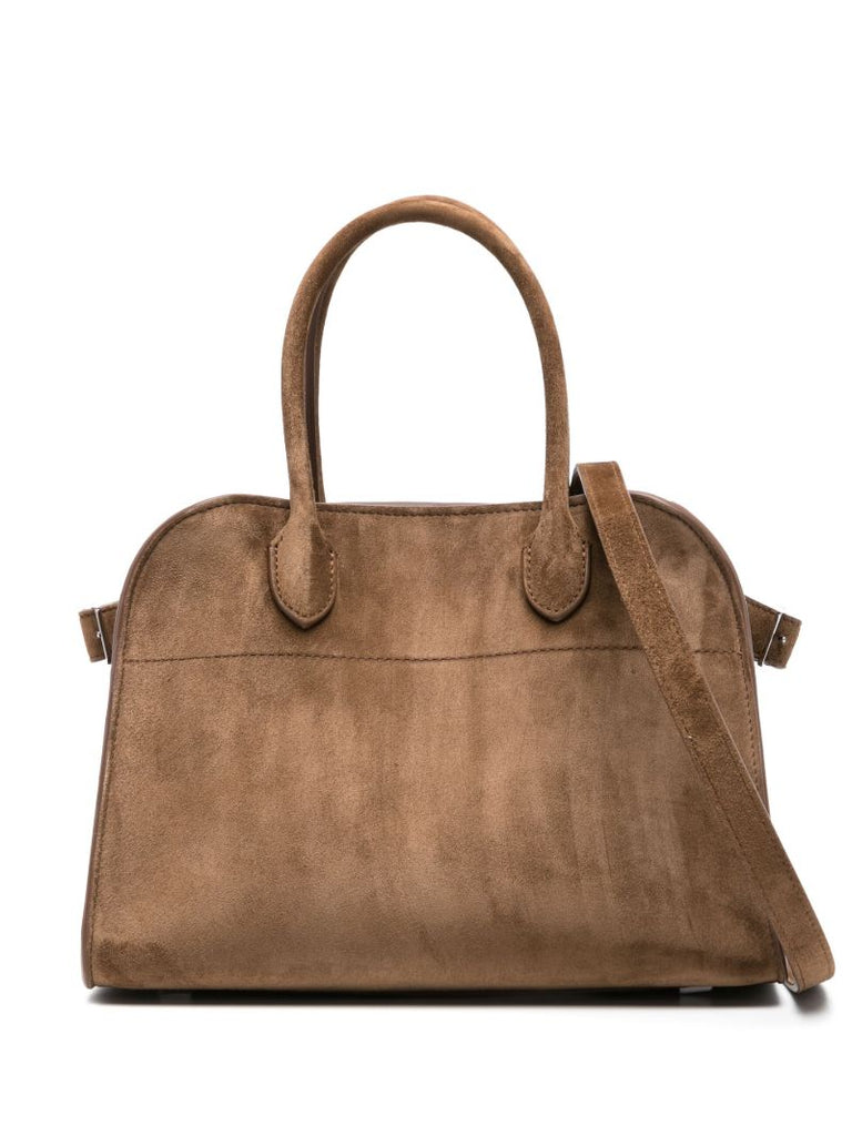 Brown Soft Margaux 10 Suede Tote Bag