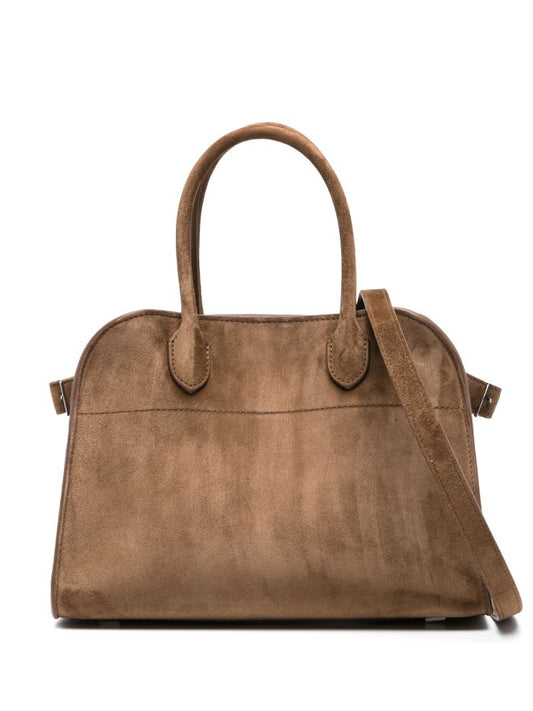 Brown Soft Margaux 10 Suede Tote Bag
