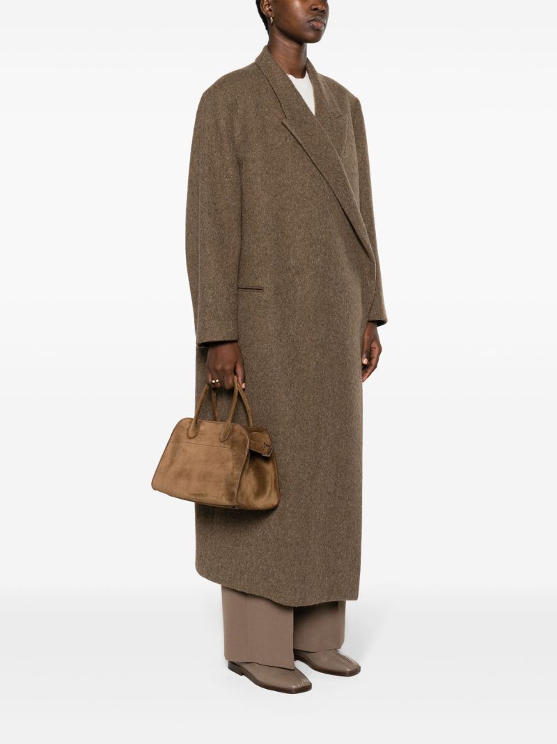 Brown Soft Margaux 10 Suede Tote Bag