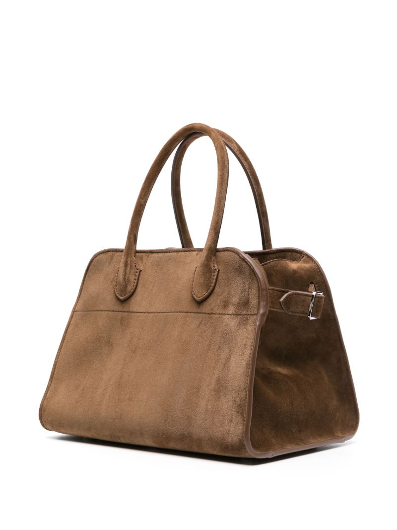 Brown Soft Margaux 10 Suede Tote Bag