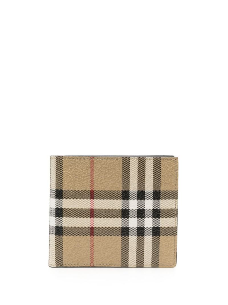 Neutral Vintage Check Wallet