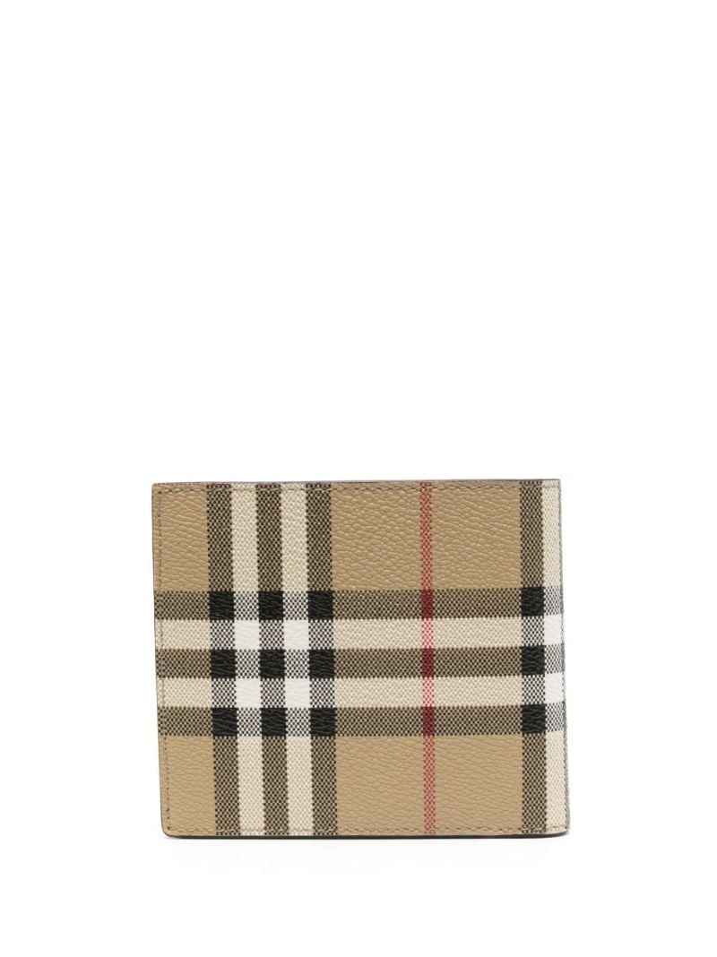 Neutral Vintage Check Wallet