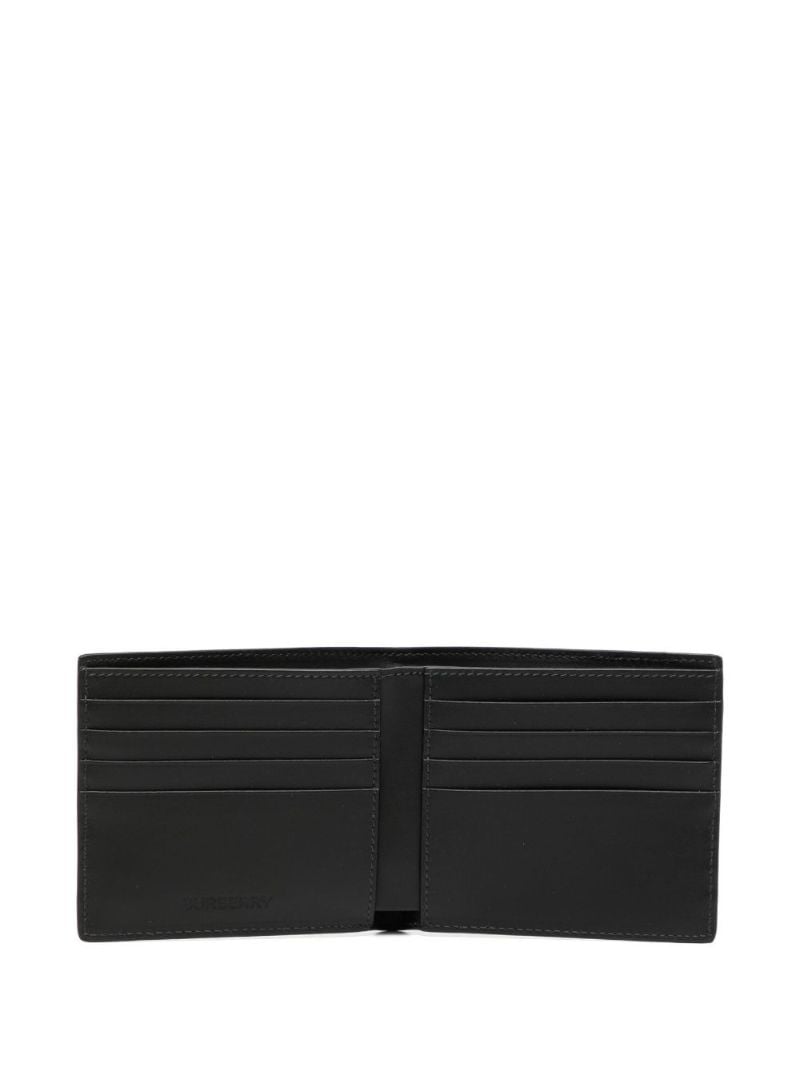 Grey Check Print Bi-fold Wallet