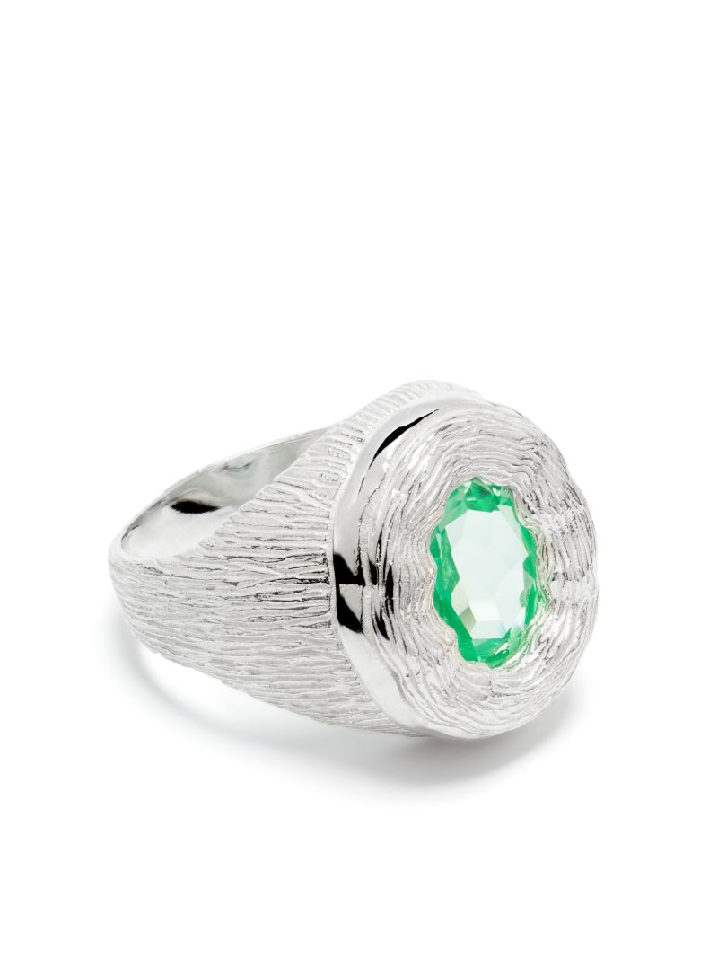Sterling Silver Mirror Sapphire Ring