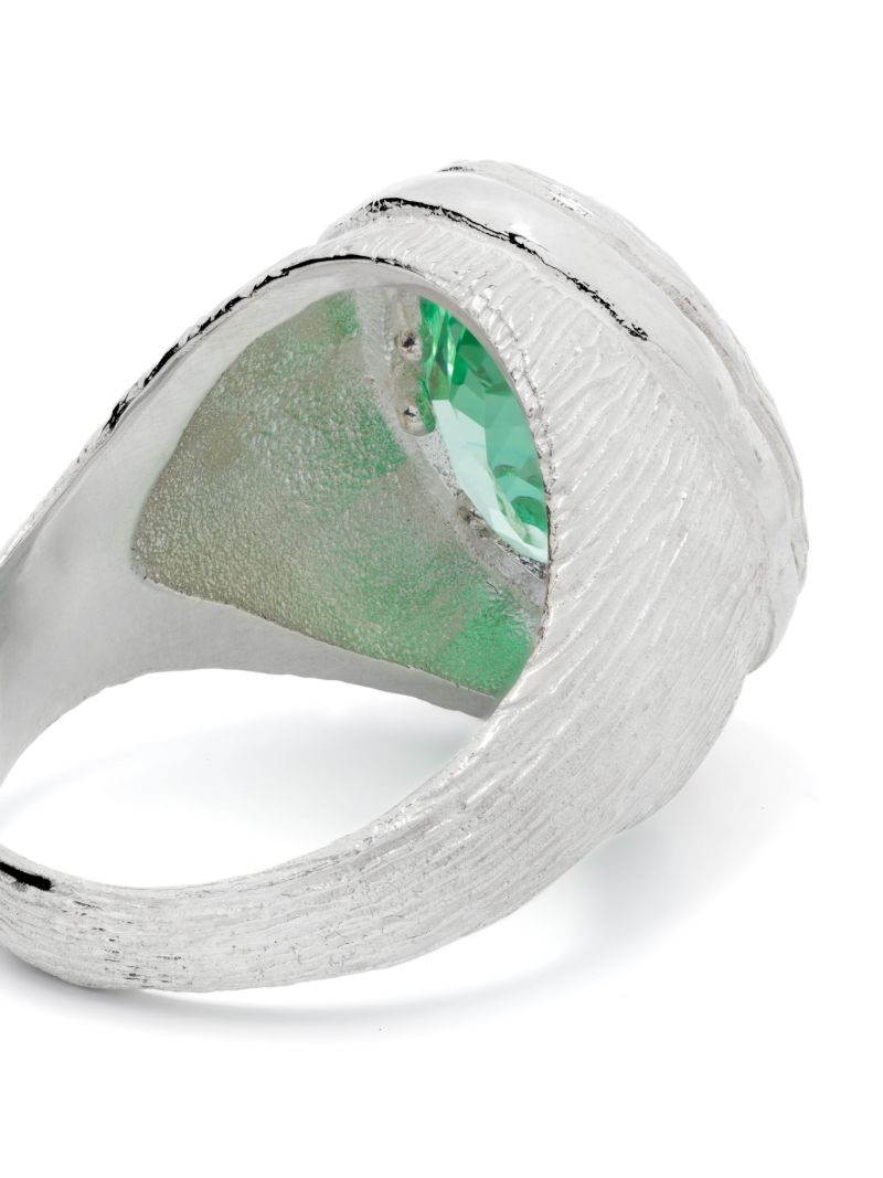 Sterling Silver Mirror Sapphire Ring