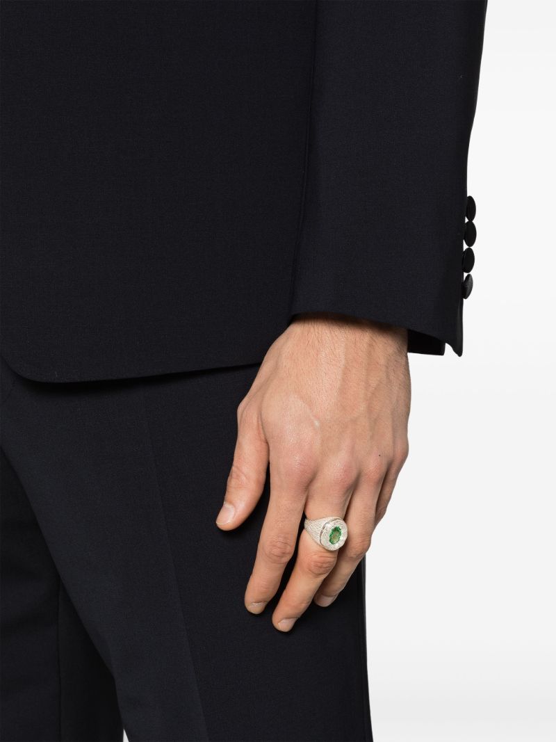 Sterling Silver Mirror Sapphire Ring