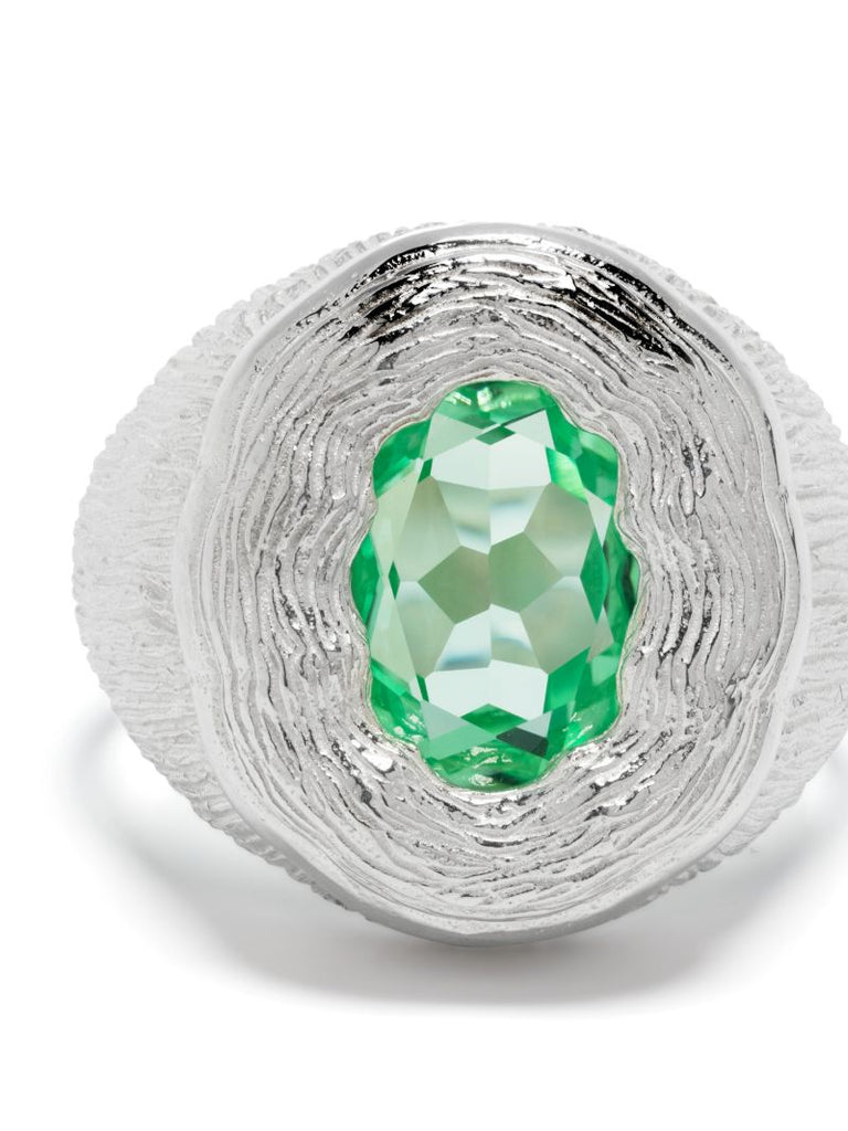 Sterling Silver Mirror Sapphire Ring
