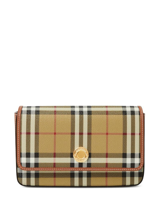 Neutral Hampshire Vintage Check Mini Crossbody Bag