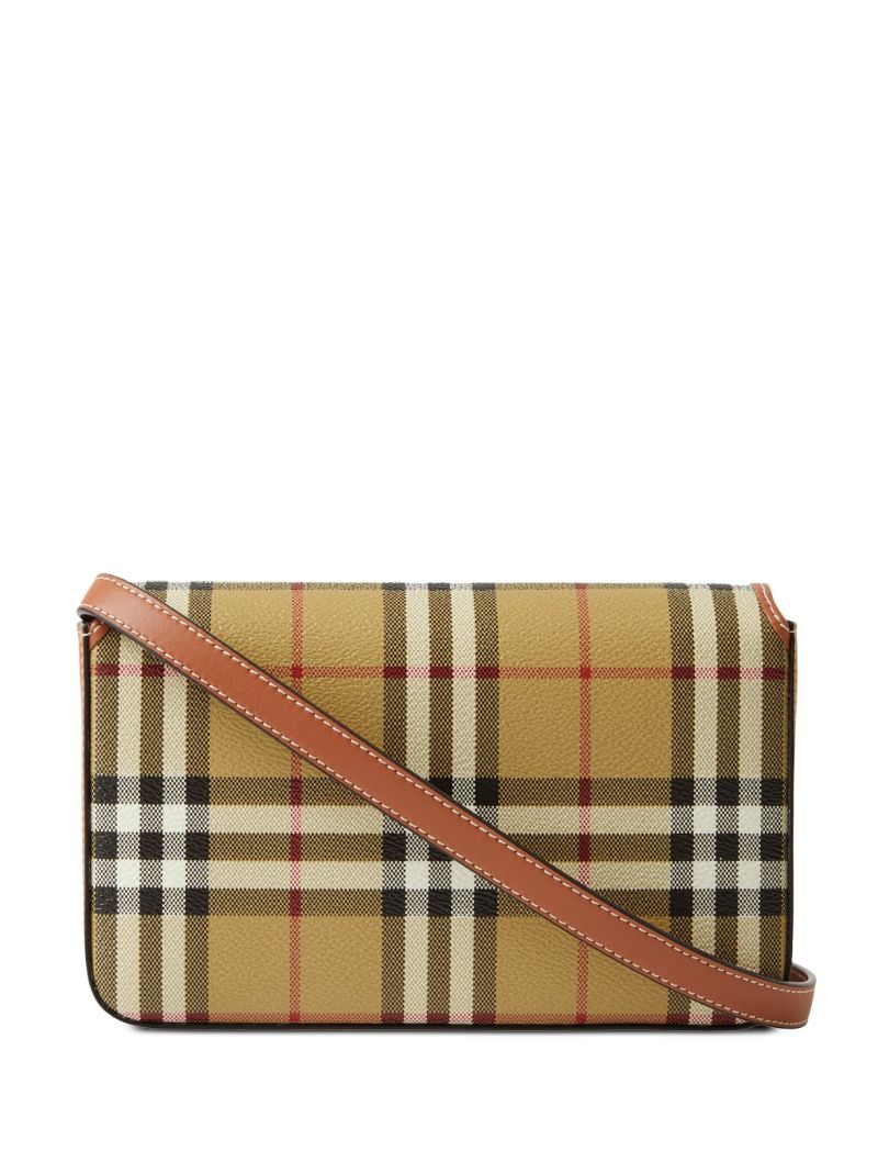Neutral Hampshire Vintage Check Mini Crossbody Bag