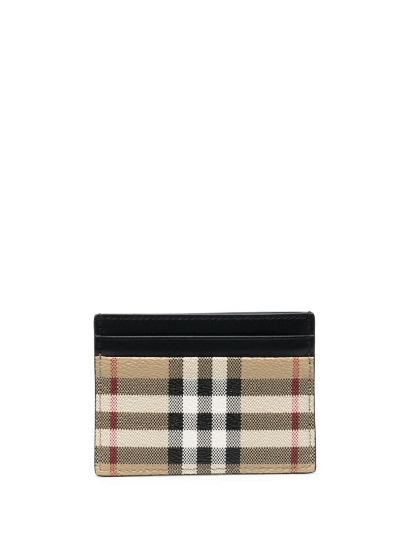 Neutral Vintage Check Cardholder
