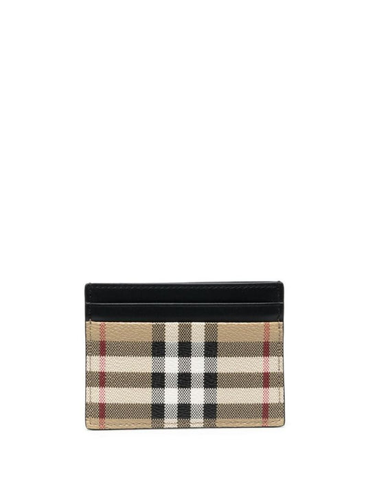 Neutral Vintage Check Cardholder